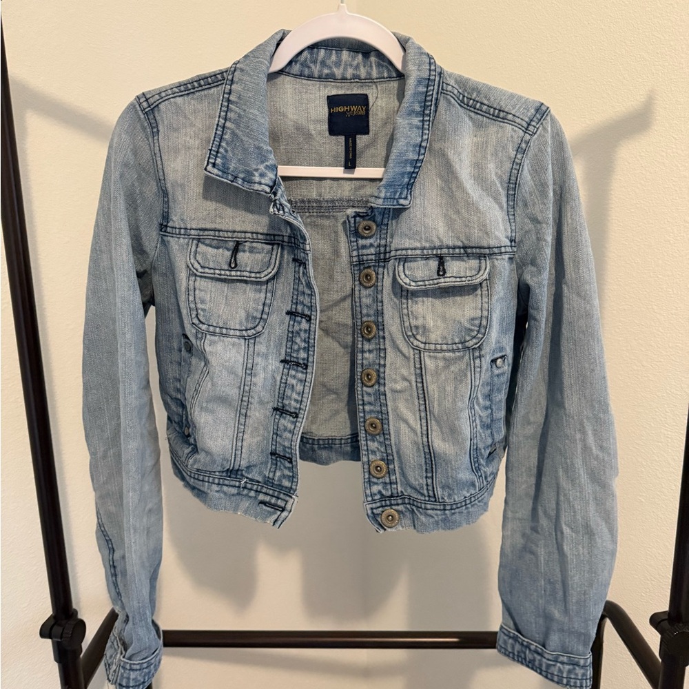 Denim Cropped Jacket